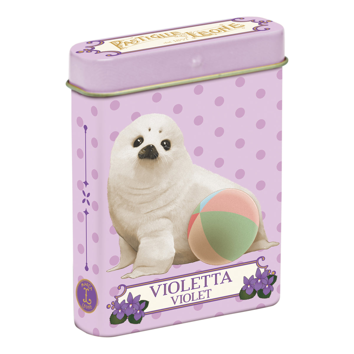 Leone Pastiglie In Lattina Teneri Cuccioli Wild Pastiglie Violetta 15g Foca  