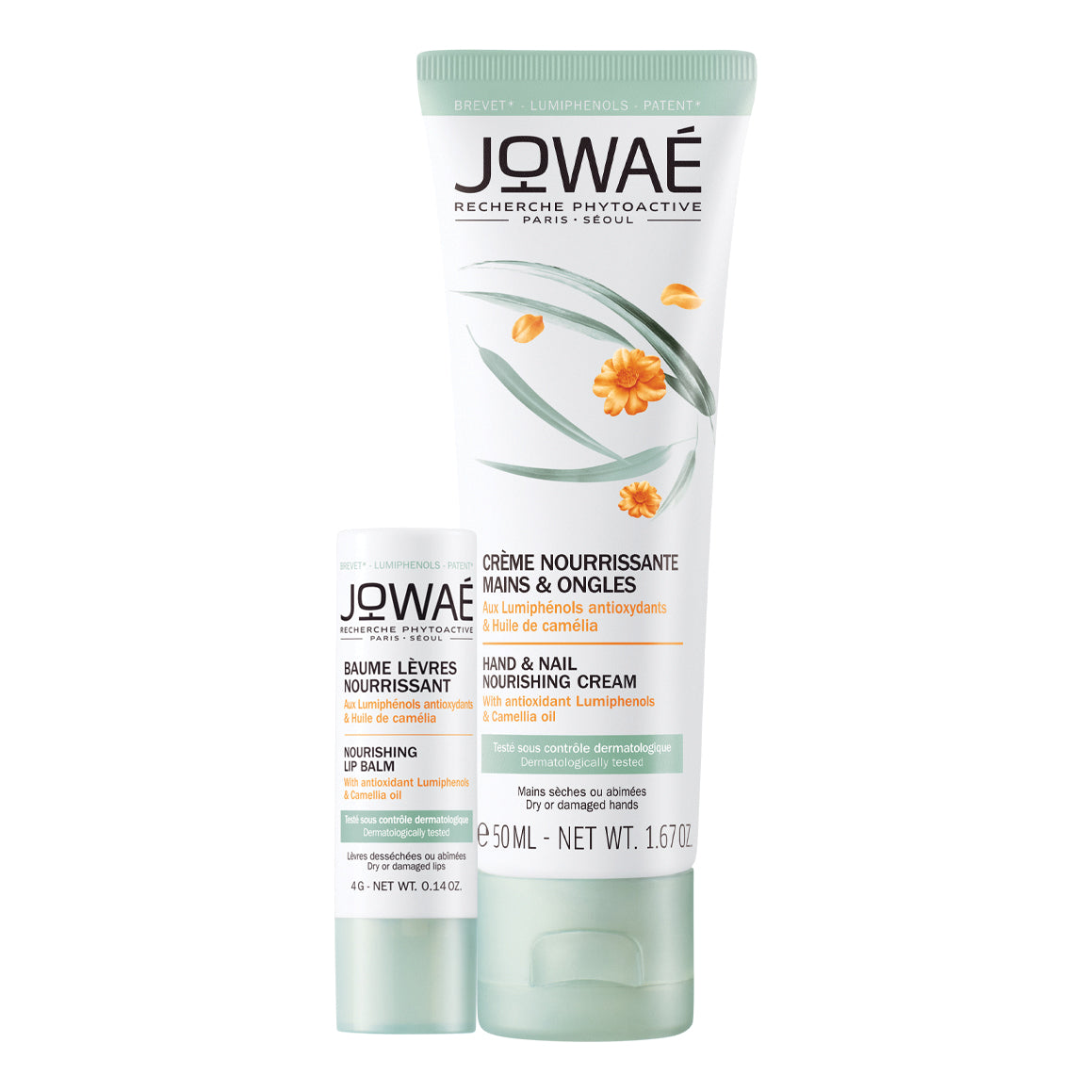 Jowae Duo Crema Mani e Unghie 50 ml + Balsamo Labbra Nutriente Stick 4g
