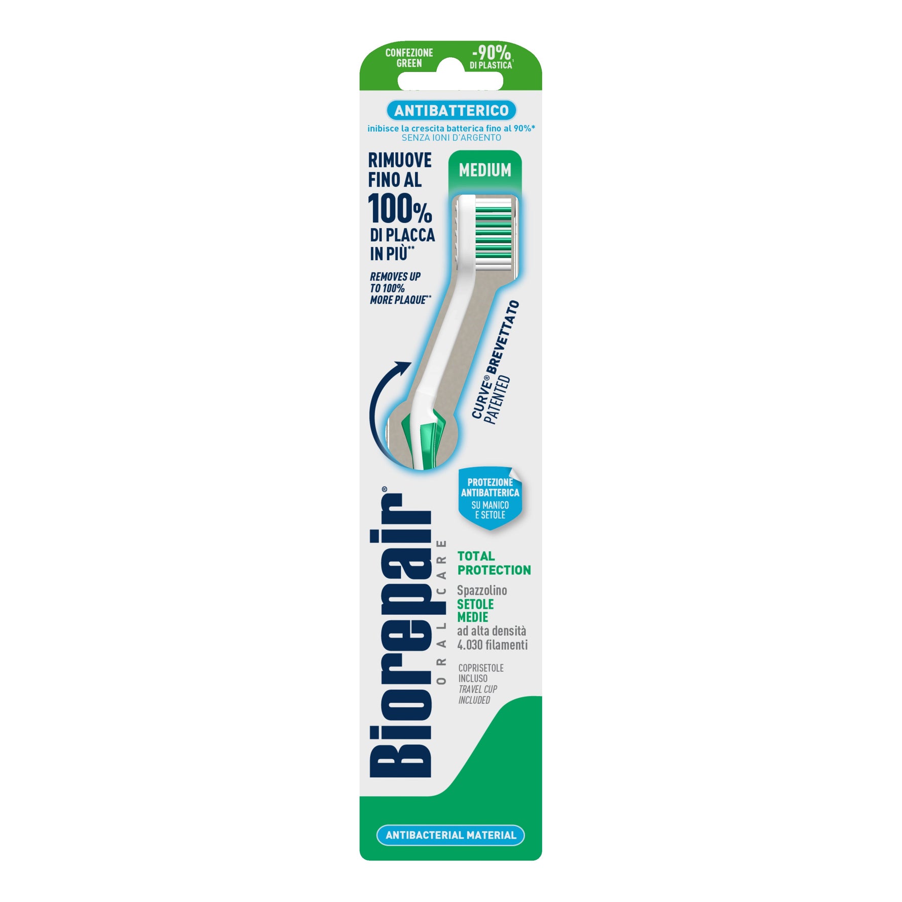 Biorepair Spazzolino Protezione Totale Setole Medie
