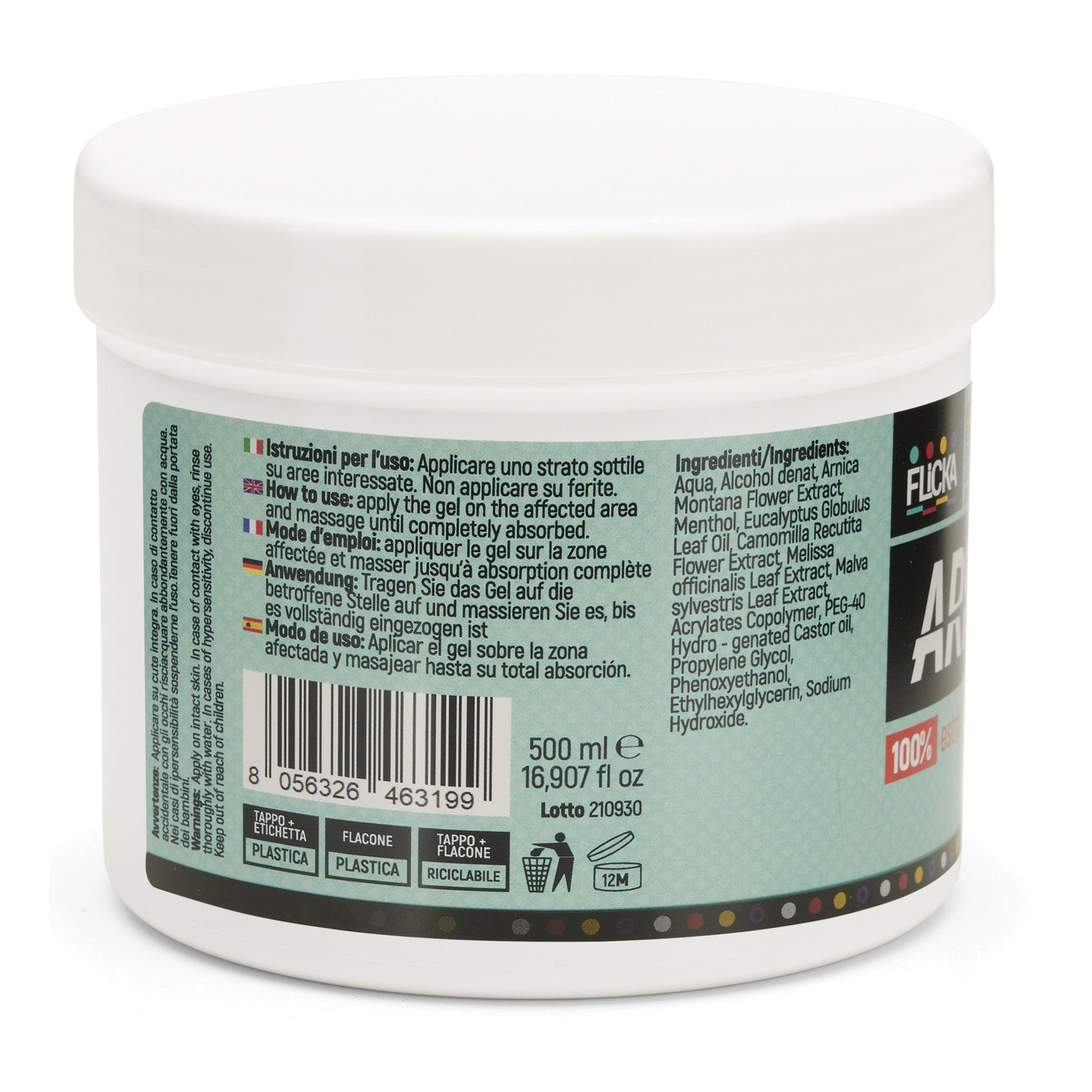 ARNICA GEL 99 BAR 500ML
