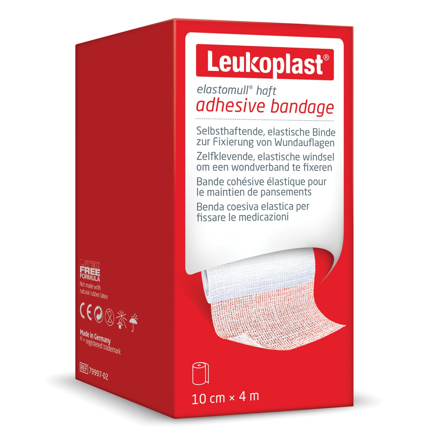 Leukoplast Elastomull Half - Benda Elastica Coesiva 10cm X 4m