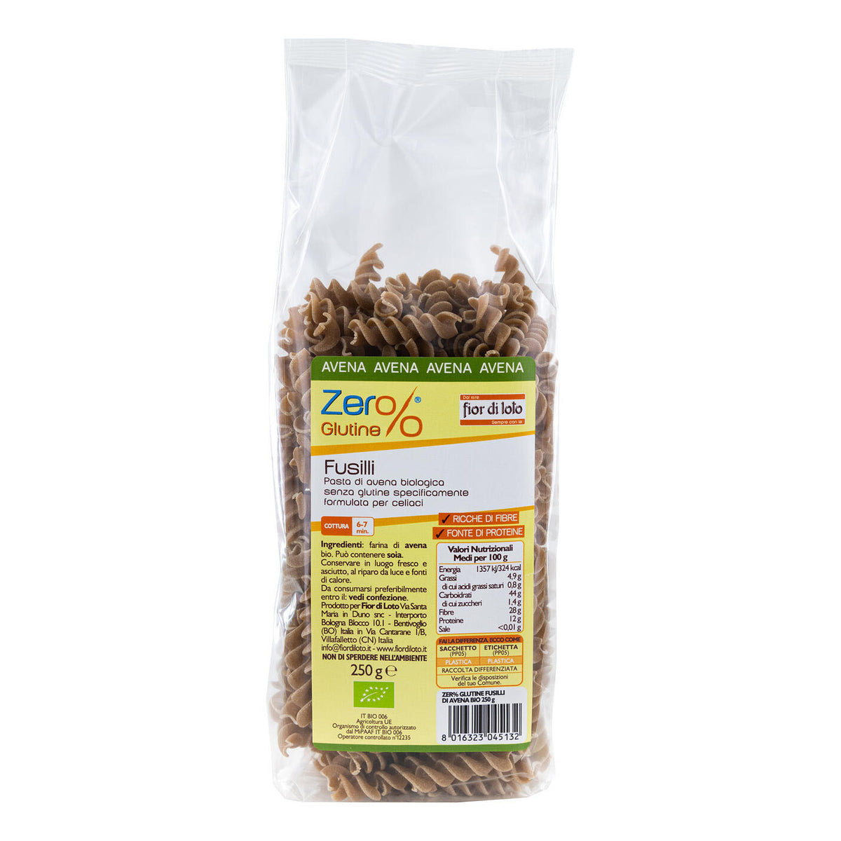 FUSILLI DI AVENA 250G  