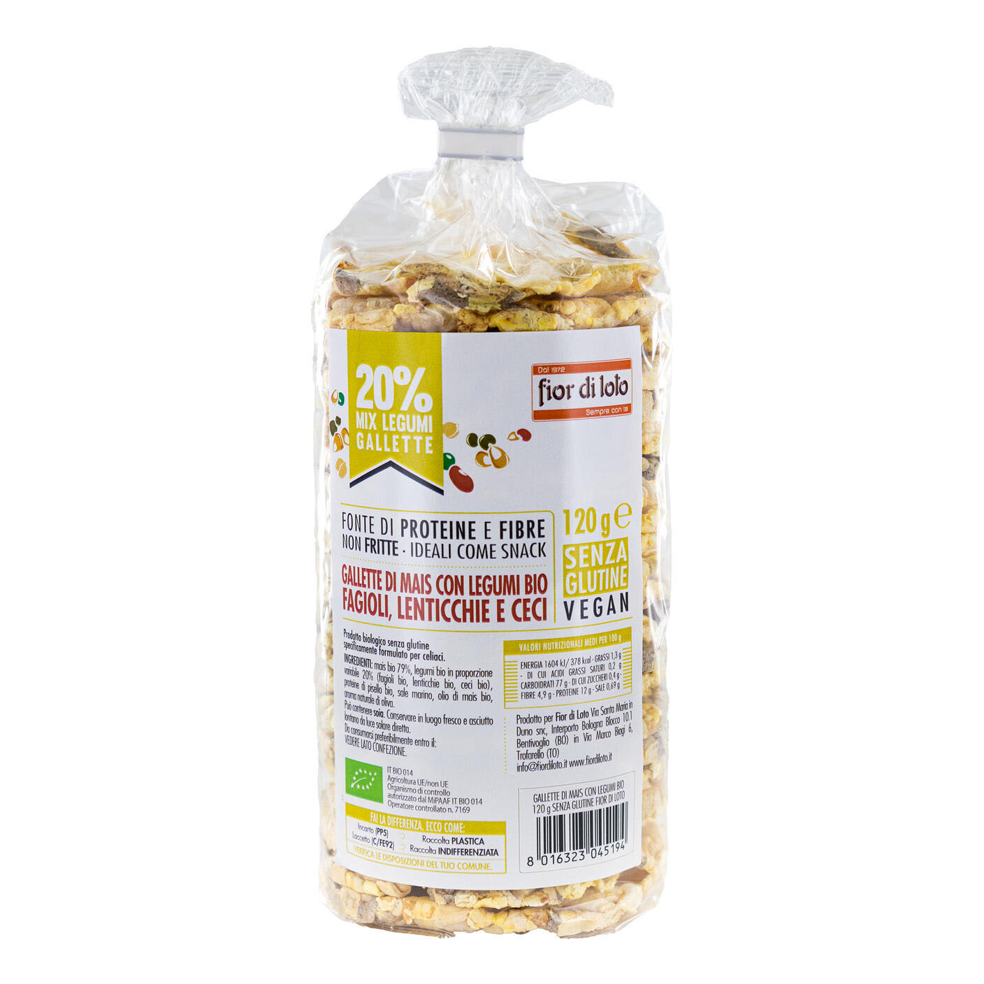 FIOR DI LOTO GALLETTE MAIS LEG