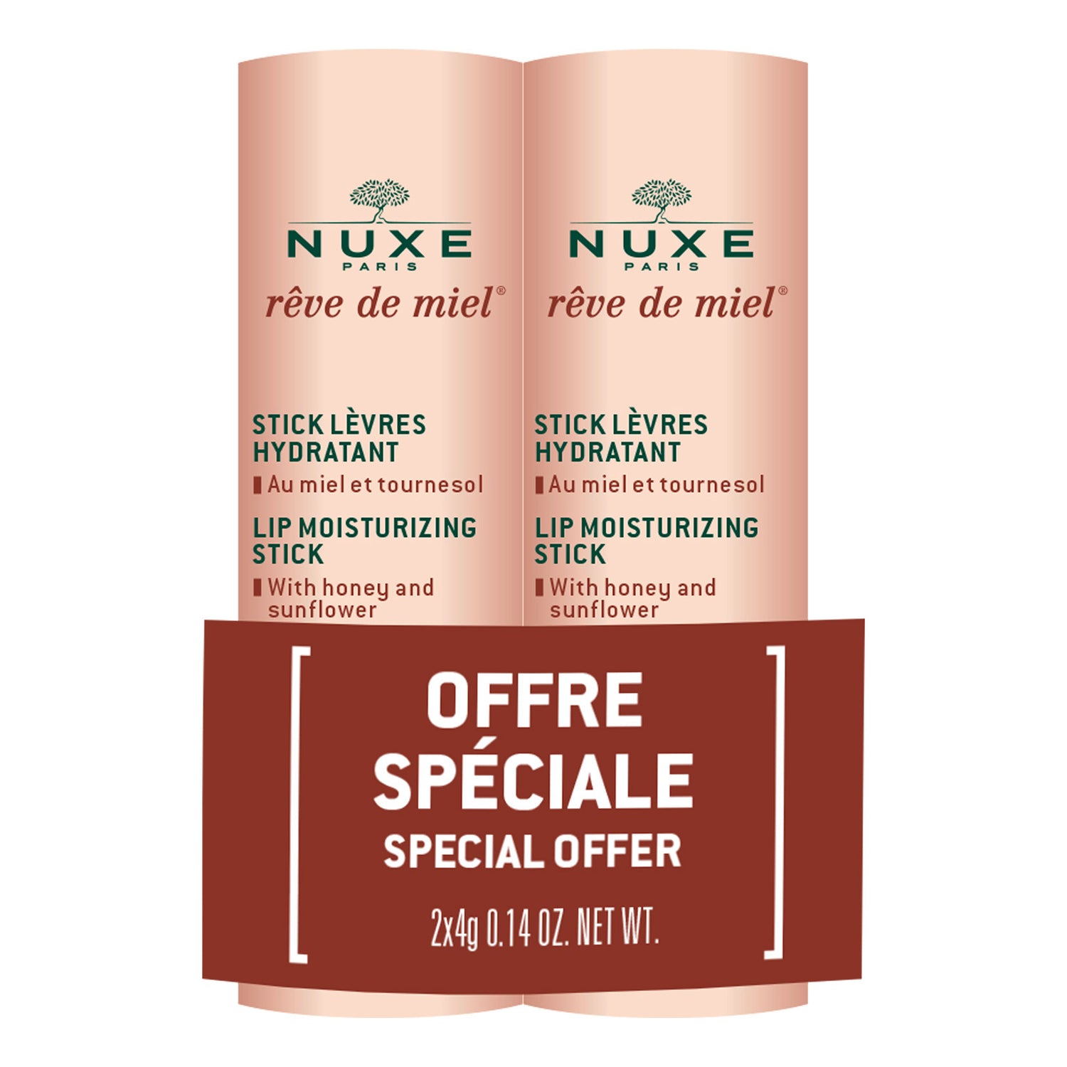 Nuxe Reve de Miel Duo Stick Labbra 2 x 4g