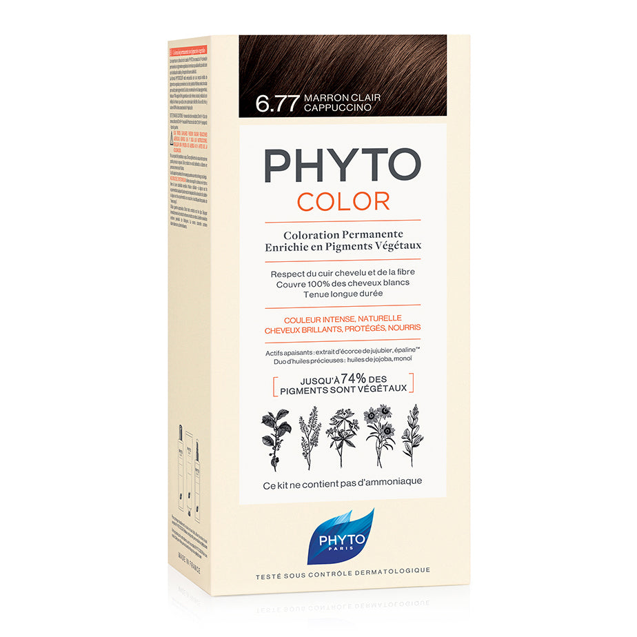 Phyto Phytocolor Colorazione Permanente 6.77 Marrone Chiaro Cappucino