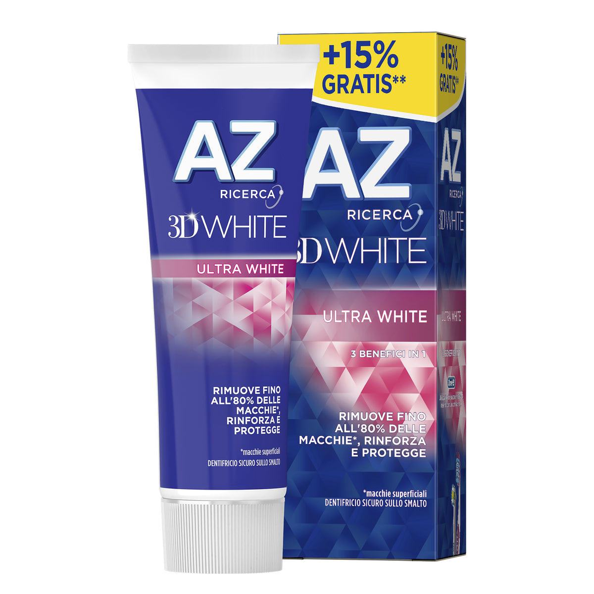 AZ 3D White Ultra White Dentifricio 75 ml  