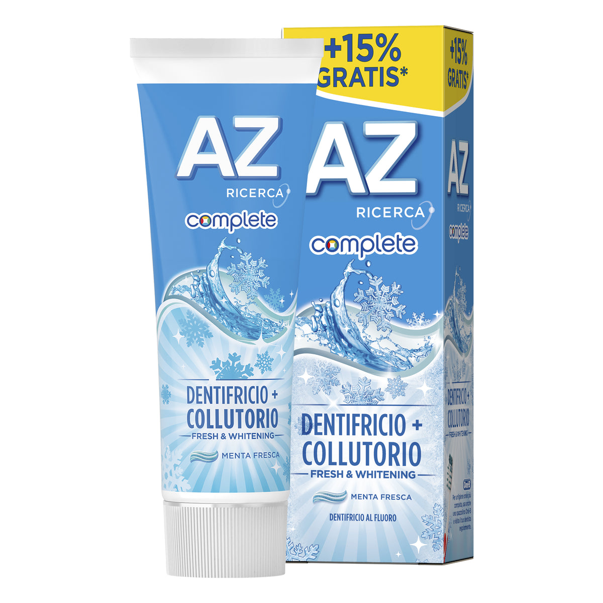 Az Complete + Collutorio Fresh & Whitening Dentifricio 75 ml  