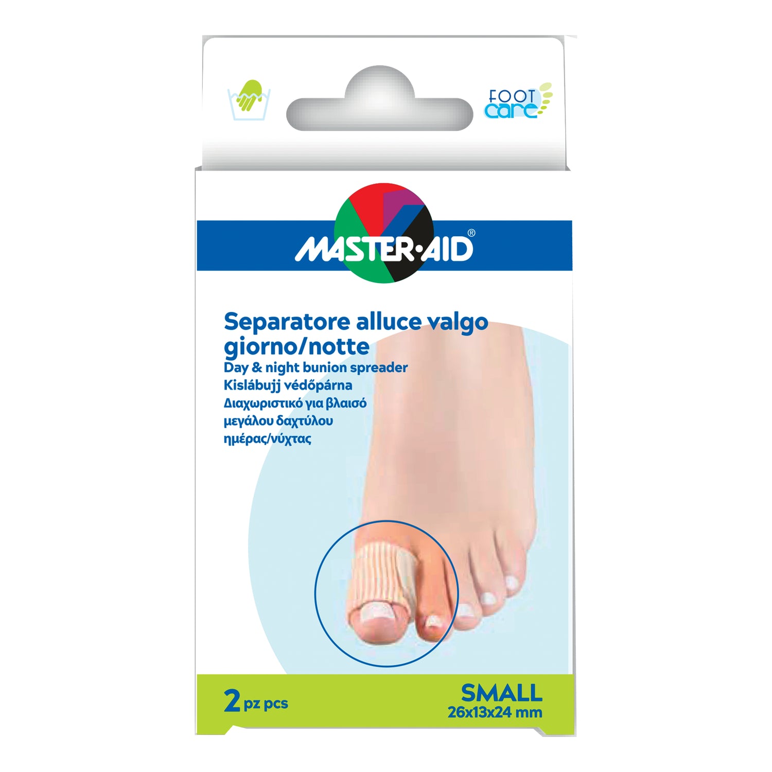 Master Aid Foot Care Separatore Dita Alluce Small Confezione Da 2 Pezzi