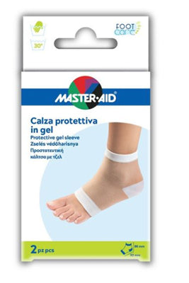 Master Aid Foot Care Calza Elastica Protettiva In Gel Protezione Tallone 1 Paio  
