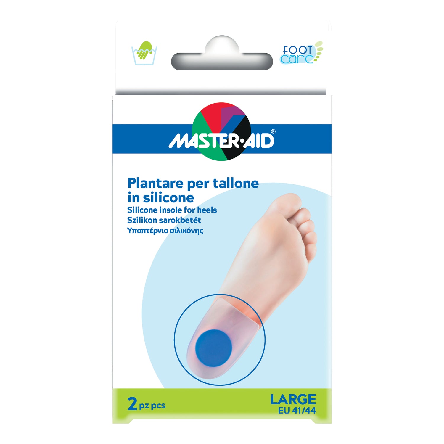 Master Aid Foot Care Protezione Plantare Per Tallone In Silicone Taglia Large (41/44)