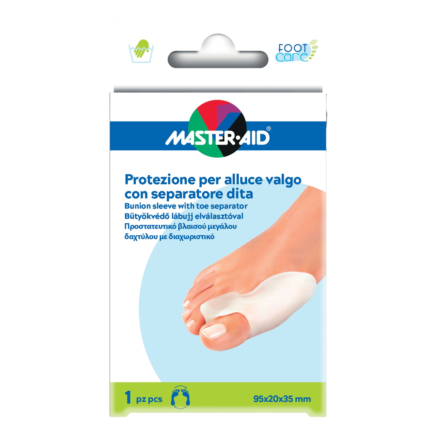 Master Aid Foot Care Protezione Per Alluce Valgo Con Serparatore Dita