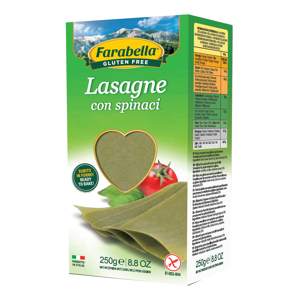FARABELLA LASAGNE C/SPINACI RE  