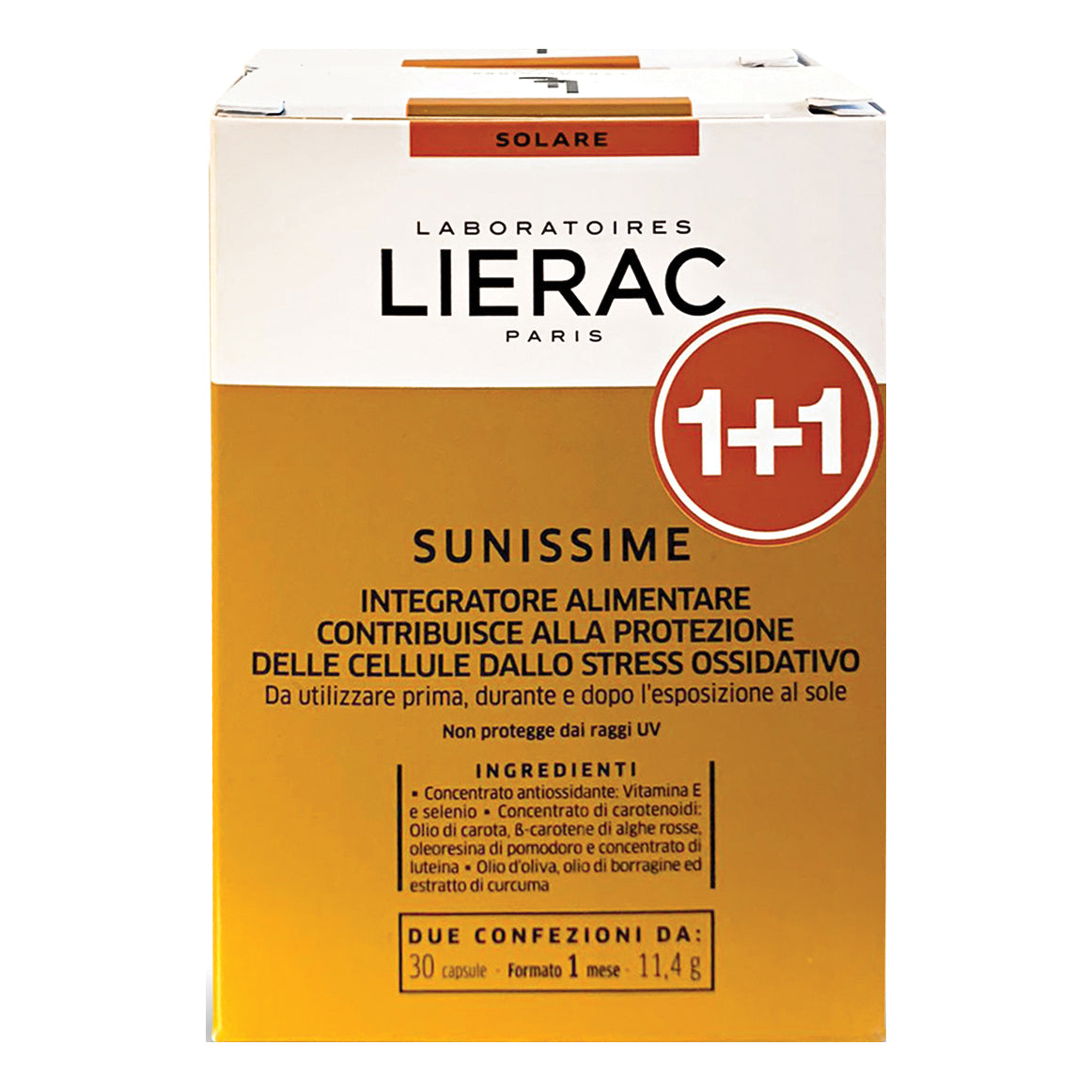 Lierac Sunissime Preparazione All'Esposizione Solare Duo Confezione Doppia 30+30 Capsule