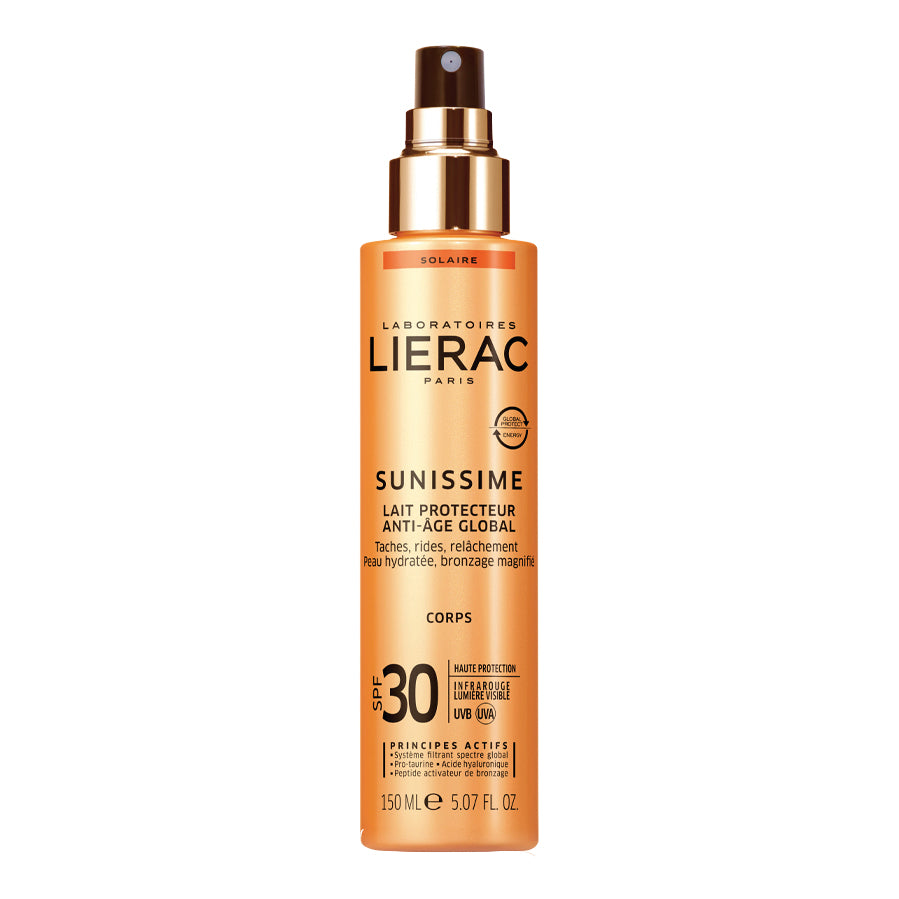 Lierac Sunissime Latte Corpo Energizzante Anti-Età Globale Spf 30 Protezione Solare Alta 150ml