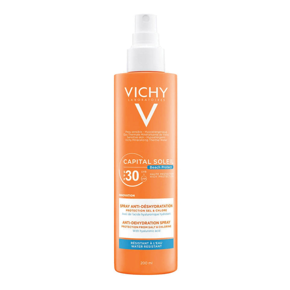 Vichy Capital Soleil Spf 30 Beach Protect Spray Solare Anti-Disidratazione 200ml