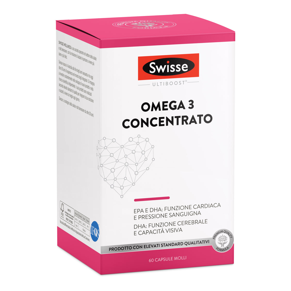 SWISSE OMEGA 3 CONC 60CPS  
