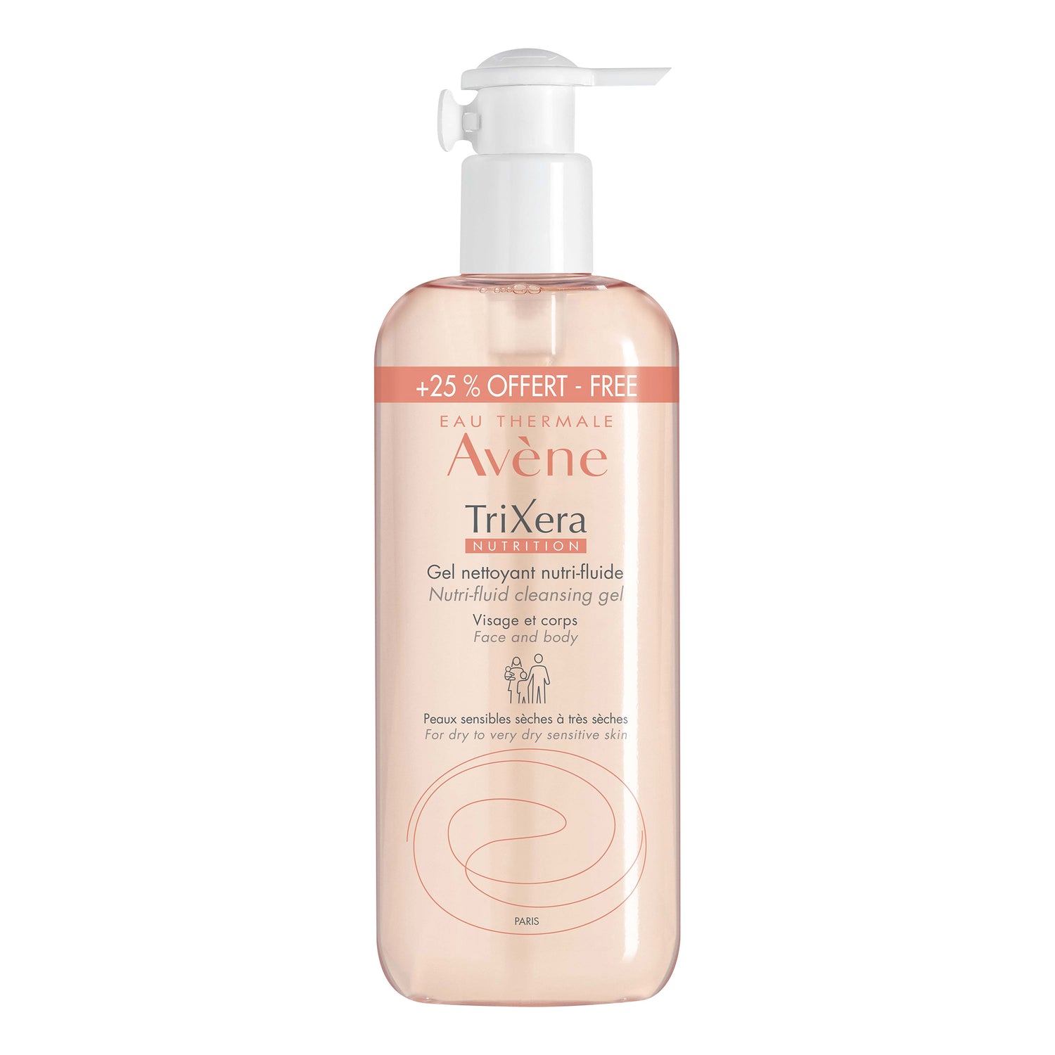 Avene Trixera Nutrition Gel Detergente Nutri-Fluido  (ora Xeracalm)  500ml