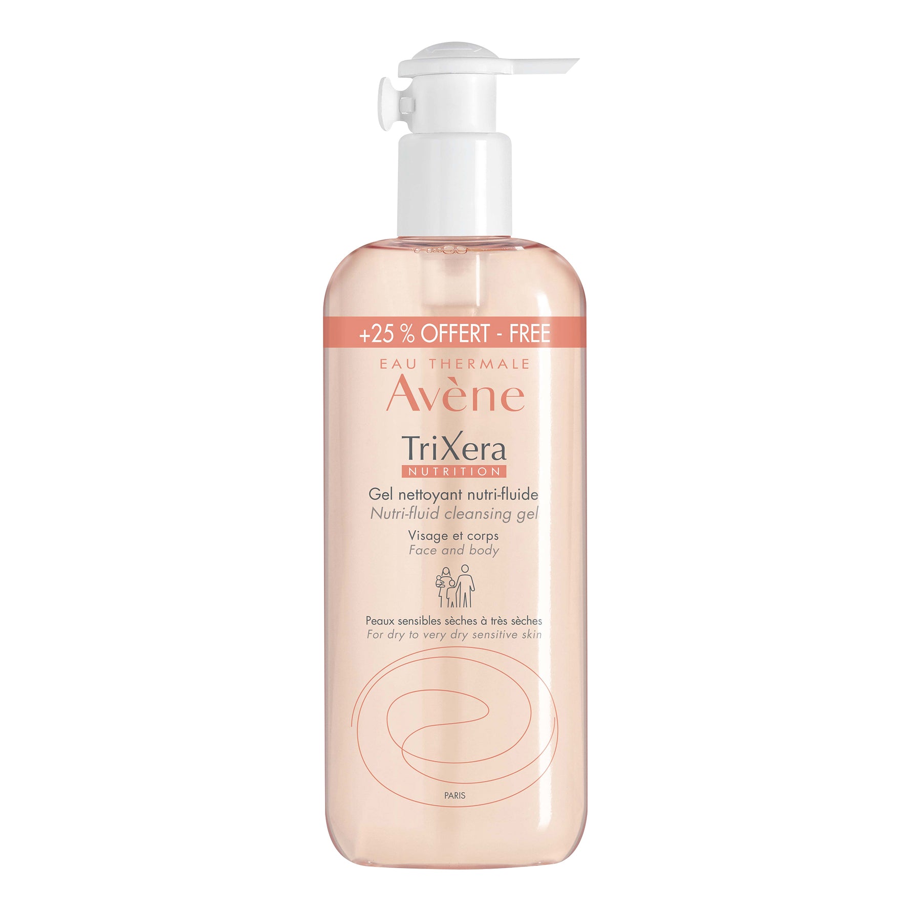 Avene Trixera Nutrition Gel Detergente Nutri-Fluido  (ora Xeracalm)  500ml
