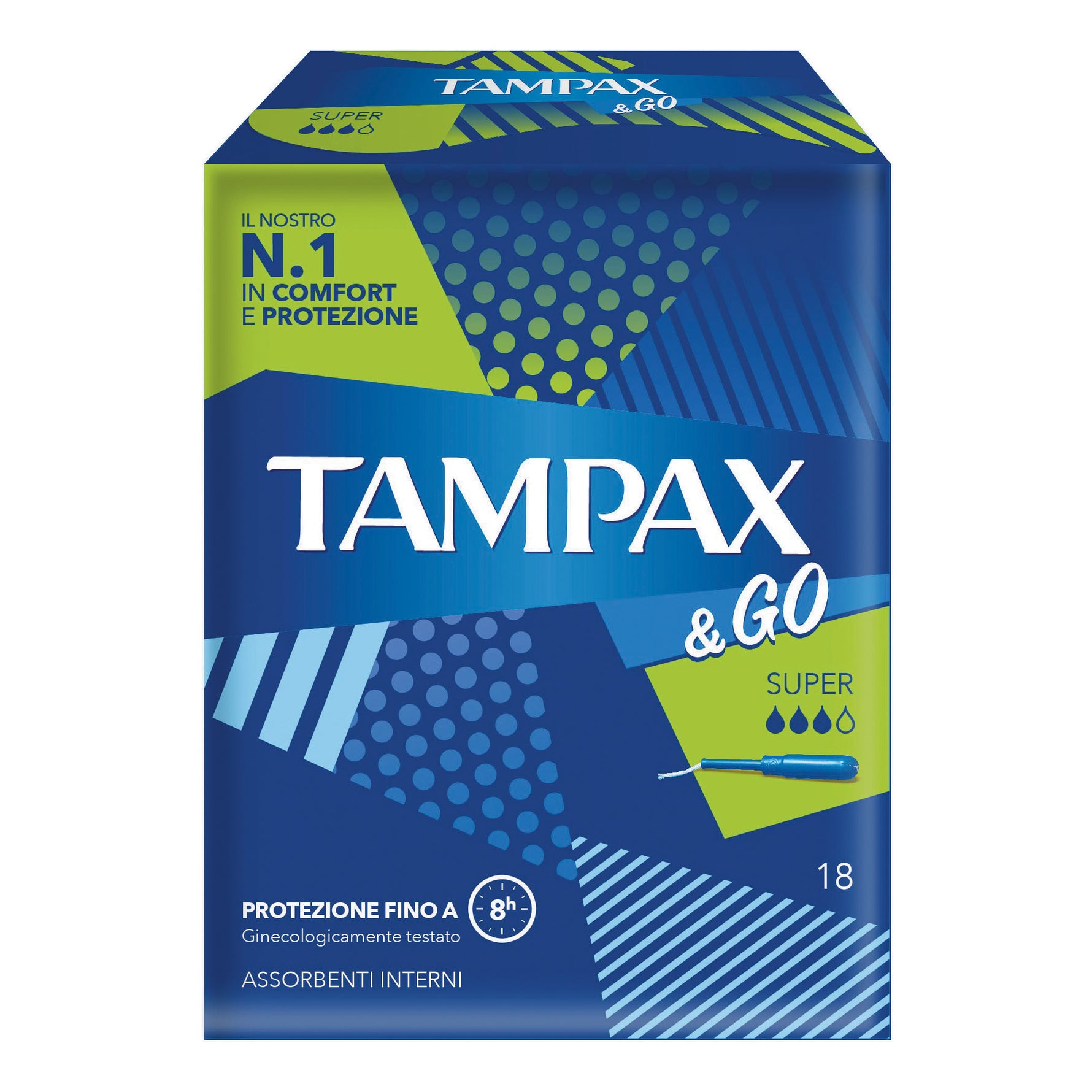 TAMPAX &amp;GO SUPER 18PZ
