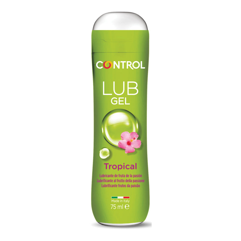 Control Lub Gel Tropical | Lubrificante Intimo Aroma Passion Fruit Base Acquosa | 75 ml