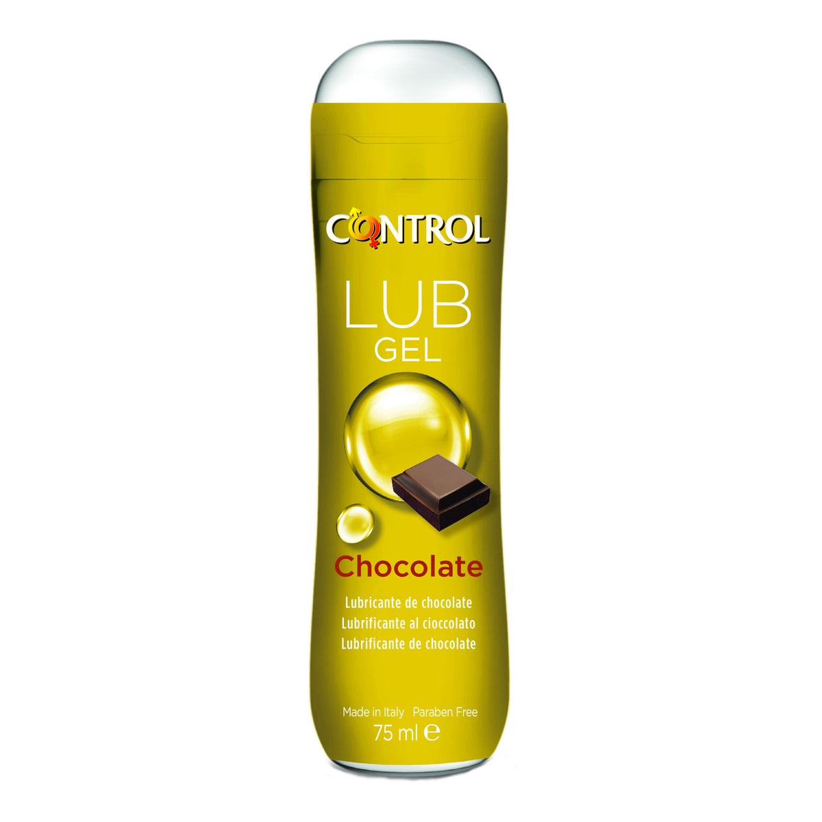 Control Lub Gel Chocolate | Lubrificante Intimo Aroma Cioccolato Base Acquosa | 75 ml  