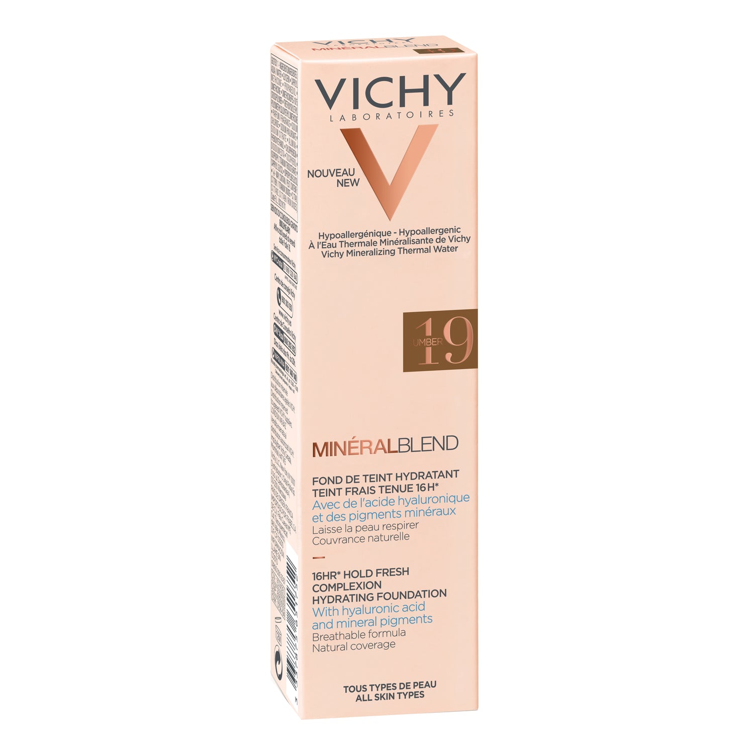 Vichy Mineral Blend Fondotinta Idratante A Base D'Acqua - 19 Umber 30ml