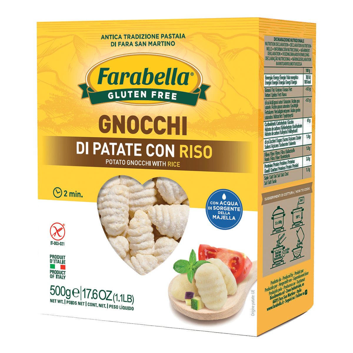 FARABELLA GNOCCHI PAT RISO500G  
