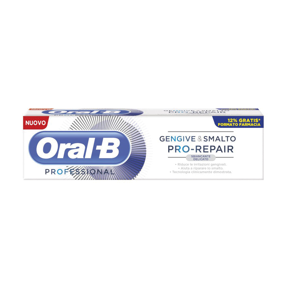 Oral-B Dentifricio Sbiancante Delicato Pro-Repair Gengive e Smalto 85ml