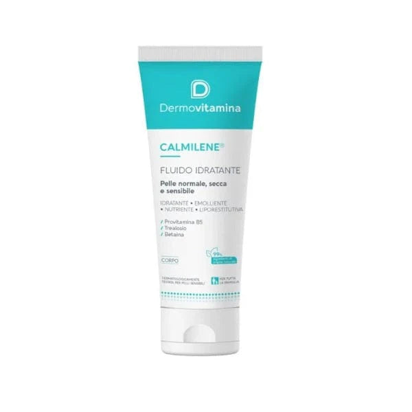 Dermovitamina Calmilene | Fluido Idratante Corpo Viso Pelle Secca Sensibile | 250ml