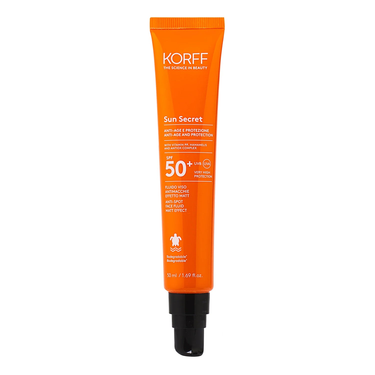 Korff Sun Secret Fluido Viso Antimacchie Effetto Matt Spf 50+ Protezione Solare Molto Alta 50ml