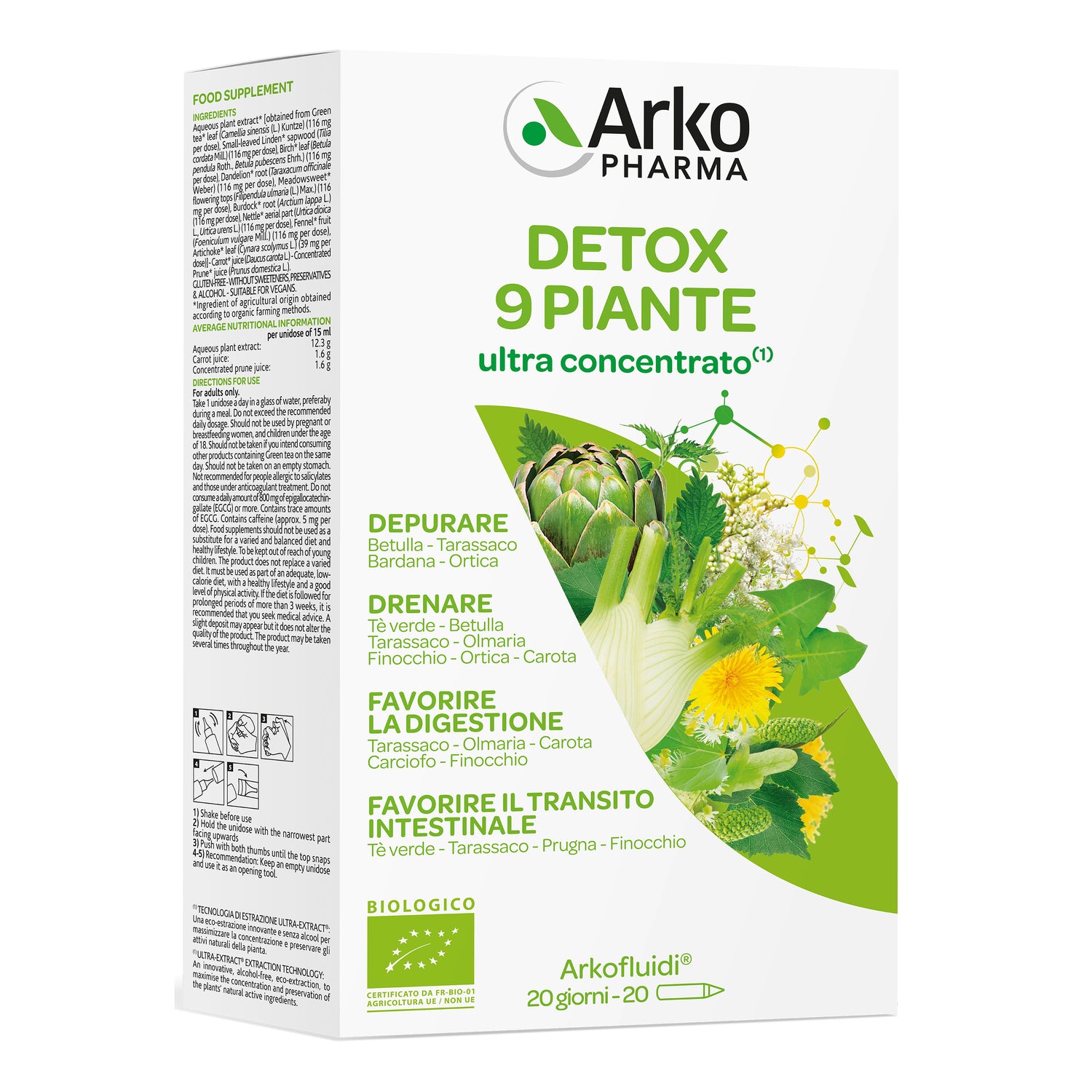 ARKOFLUIDI US DETOX BIO 20F