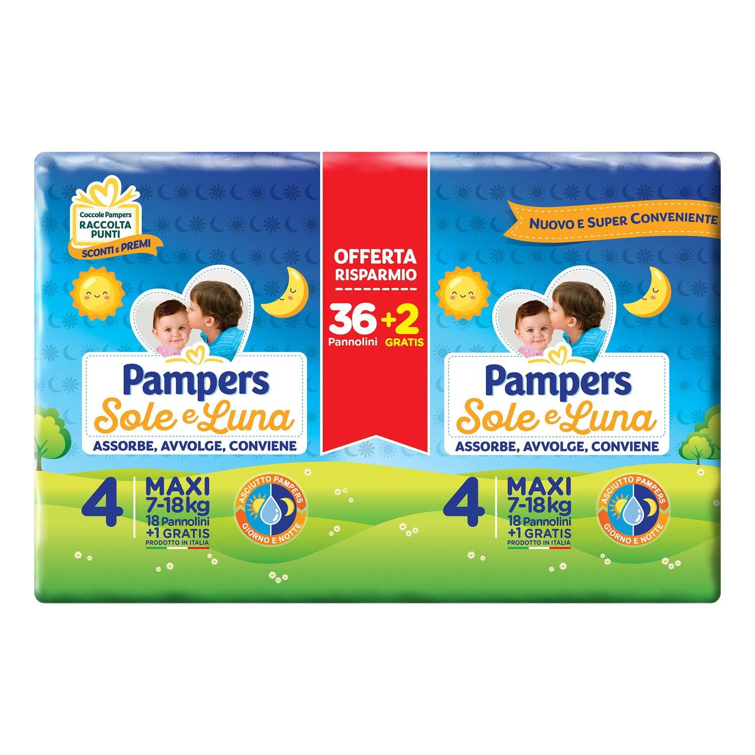 PAMPERS SOLE&LUNA TRIO MAXI 54