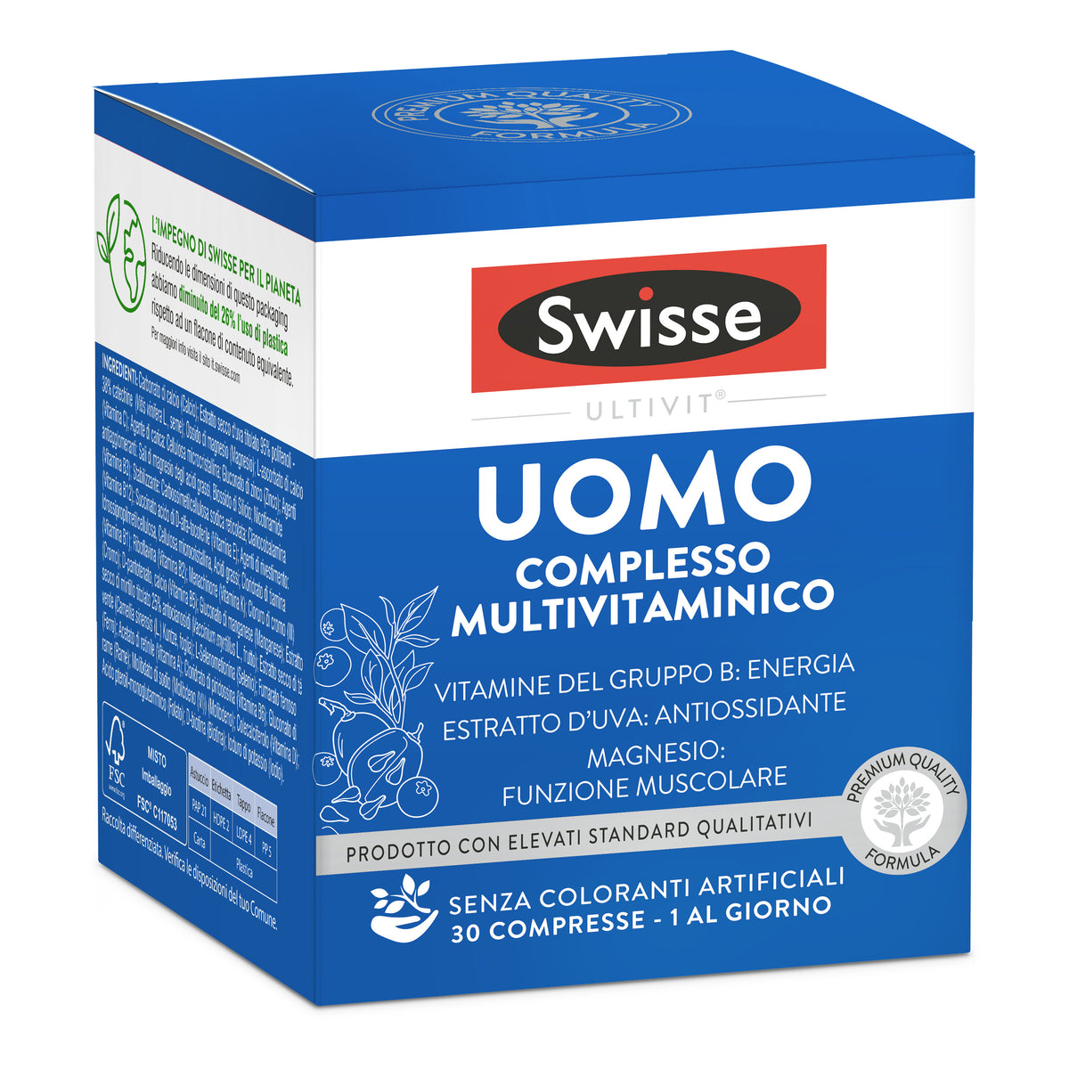SWISSE UOMO 65+ MULTIVIT 30CPR  