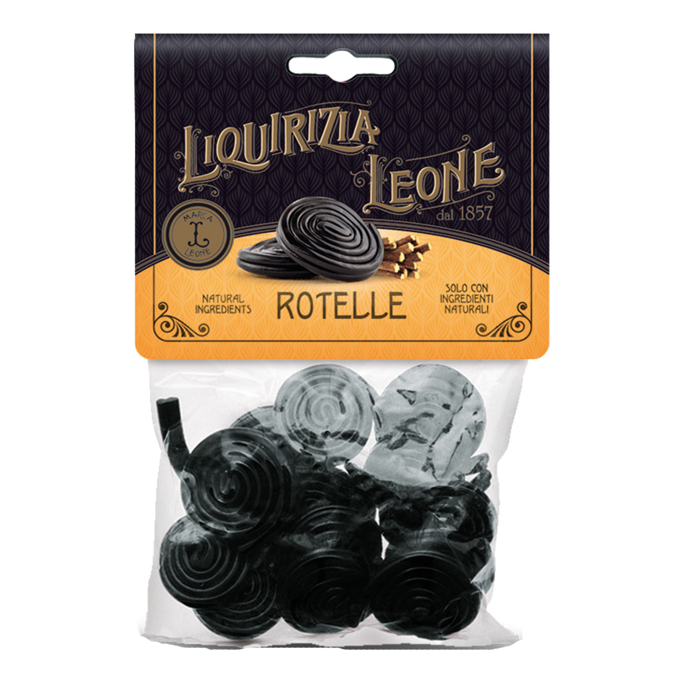 Leone Pastiglie Gommose Liquirizia Rotelle 100g
