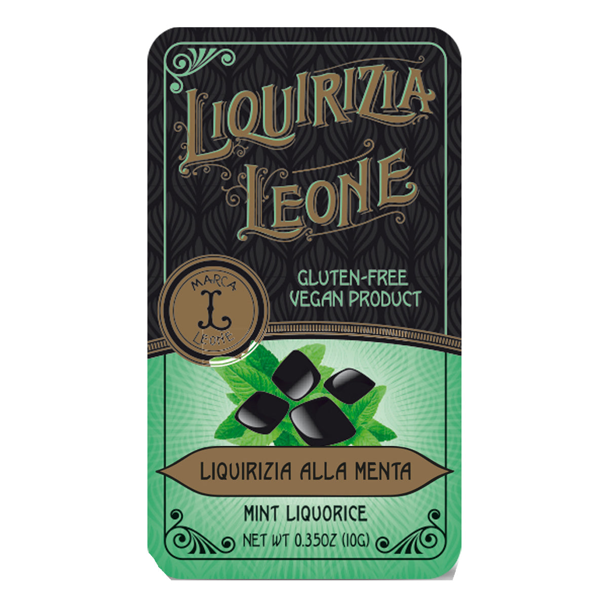 Leone Pastiglie In Lattina Liquirizia Pura Alla Menta 10g  