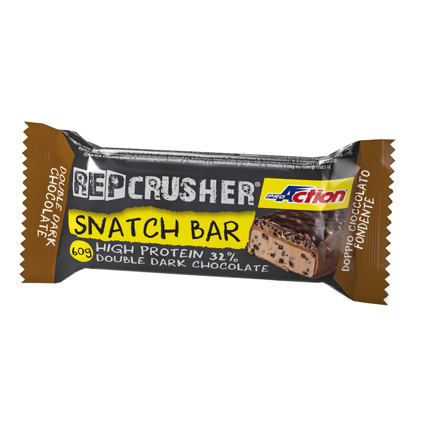 Proaction Snatch 32% Barretta Doppio Cioccolato Fondente 60g