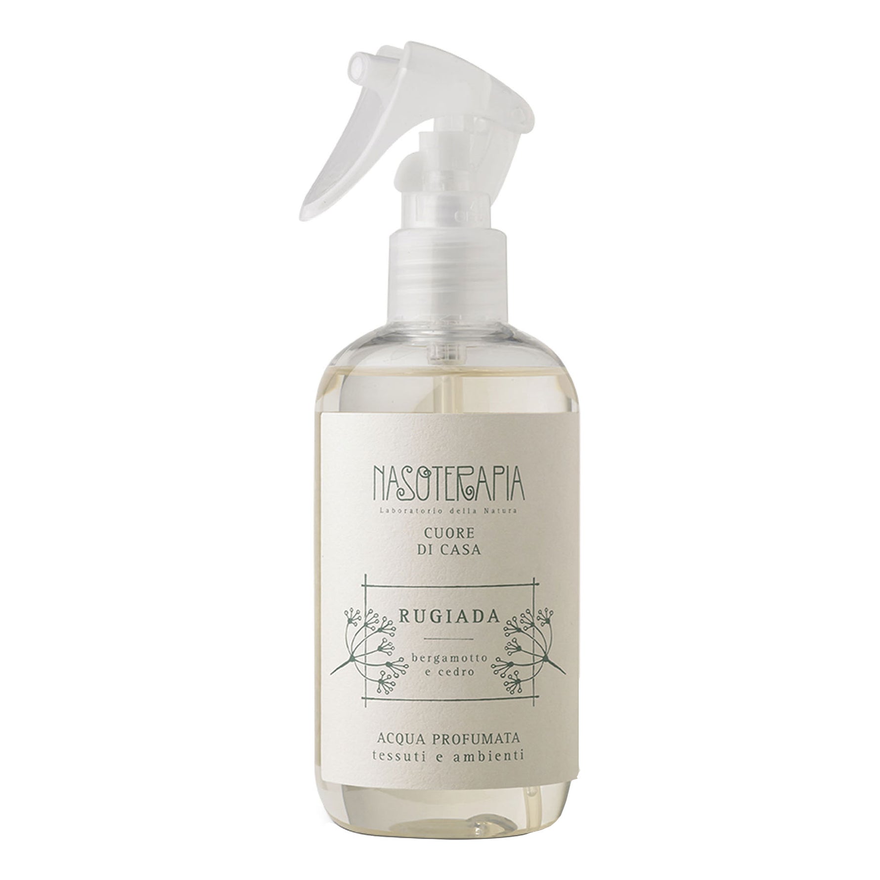 Nasoterapia Cuore Di Casa Rugiada - Acqua Profumata Tessuti E Ambienti - Bergamotto E Cedro 250ml
