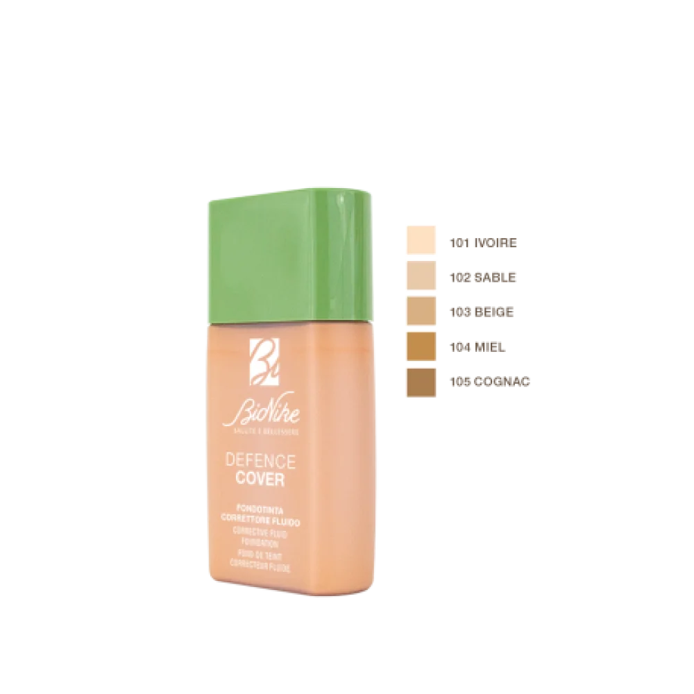 Bionike Defence Cover Fondotinta Correttivo Fluido Miel n.104 2