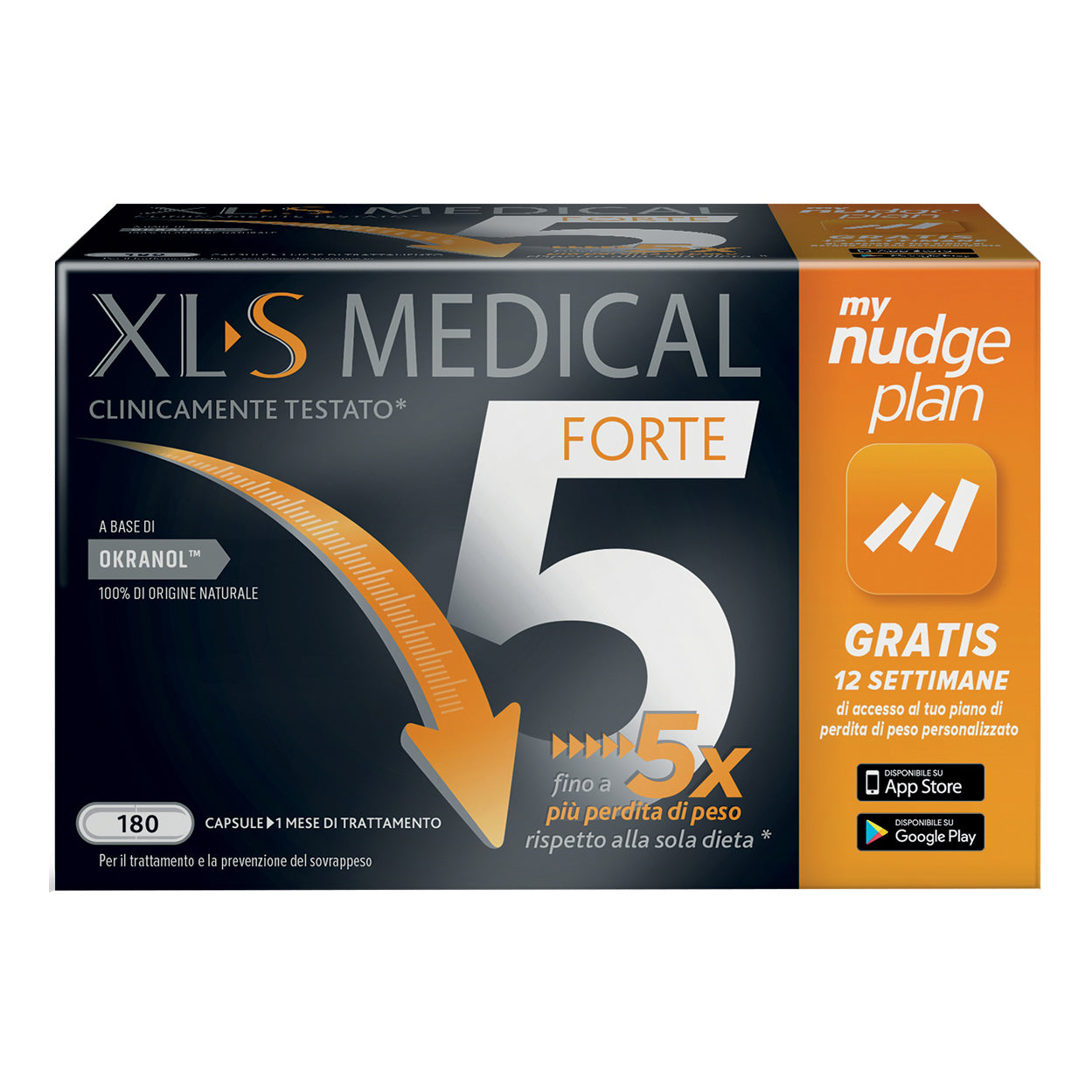 XLS MEDICAL Forte 5 Controllo Del Peso 180 Capsule