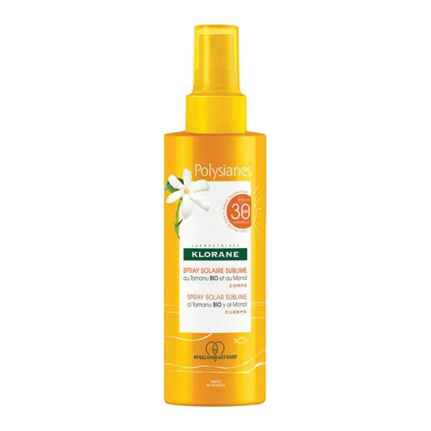 Klorane Les Polysianes Spray Solare Sublimatore Spf 30 Protezione Alta 200ml