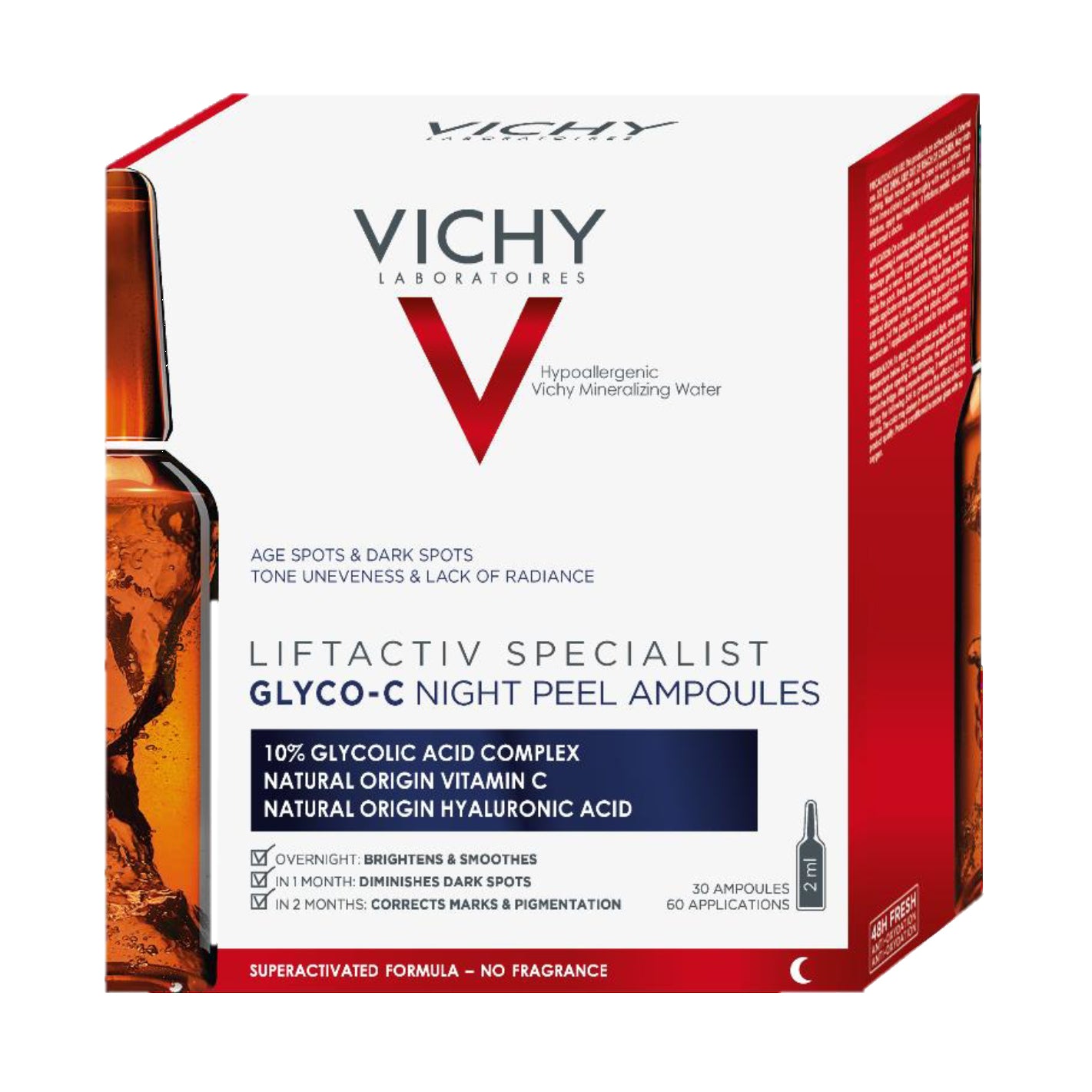 Vichy Liftactiv Specialist Glyco-C Ampolle Anti-Macchie Per La Notte 30 Ampolle 2ml
