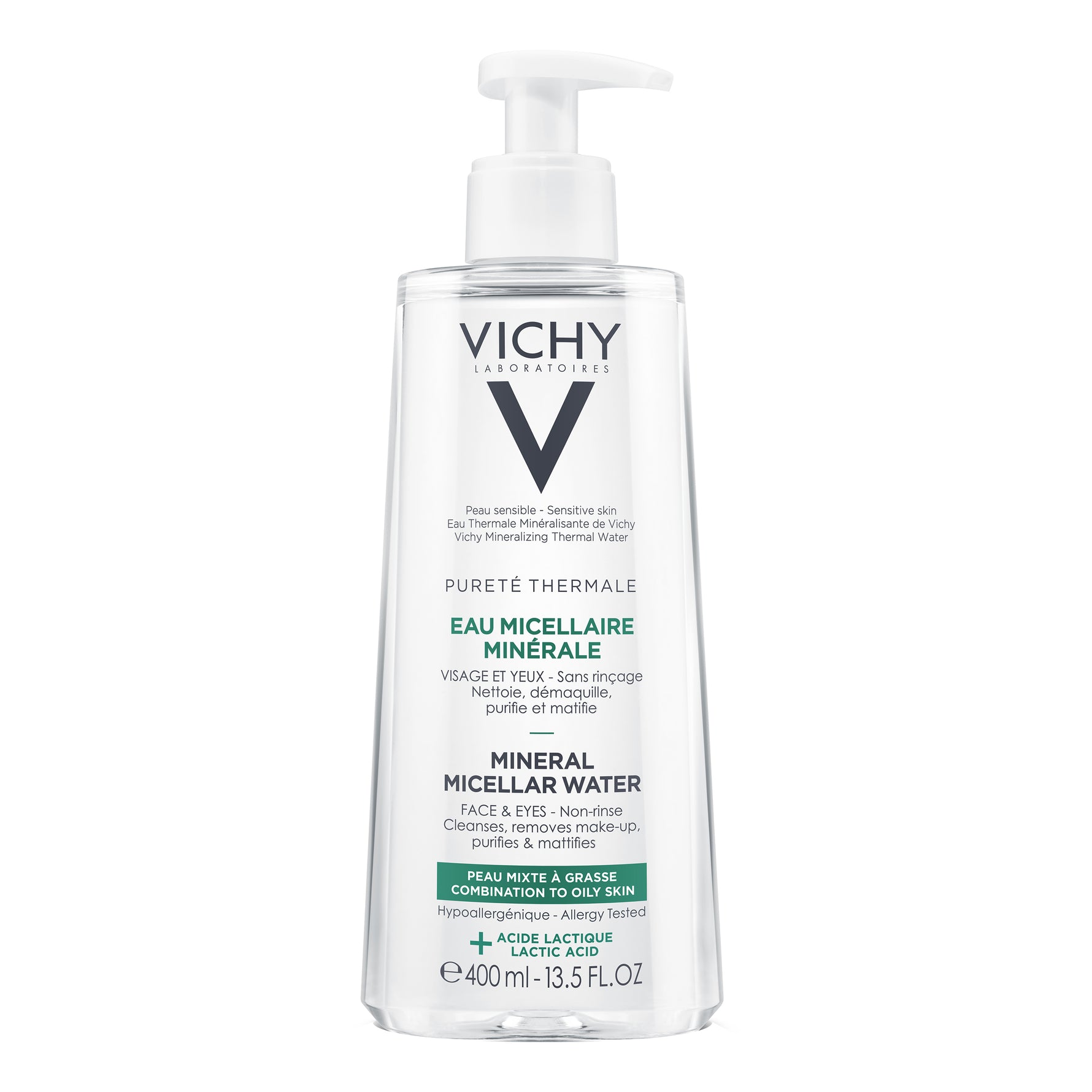 Vichy Purete Thermale Acqua Micellare Minerale Pelle Mista O Grassa 400ml
