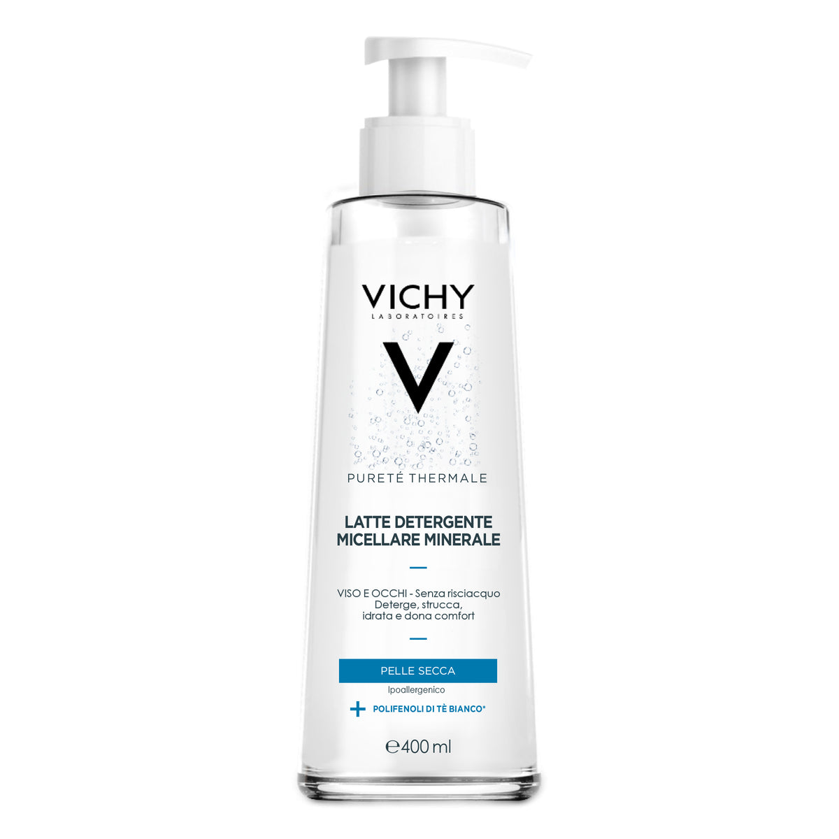 Vichy Purete Thermale Latte Detergente Micellare Minerale Pelle Secca 400ml  