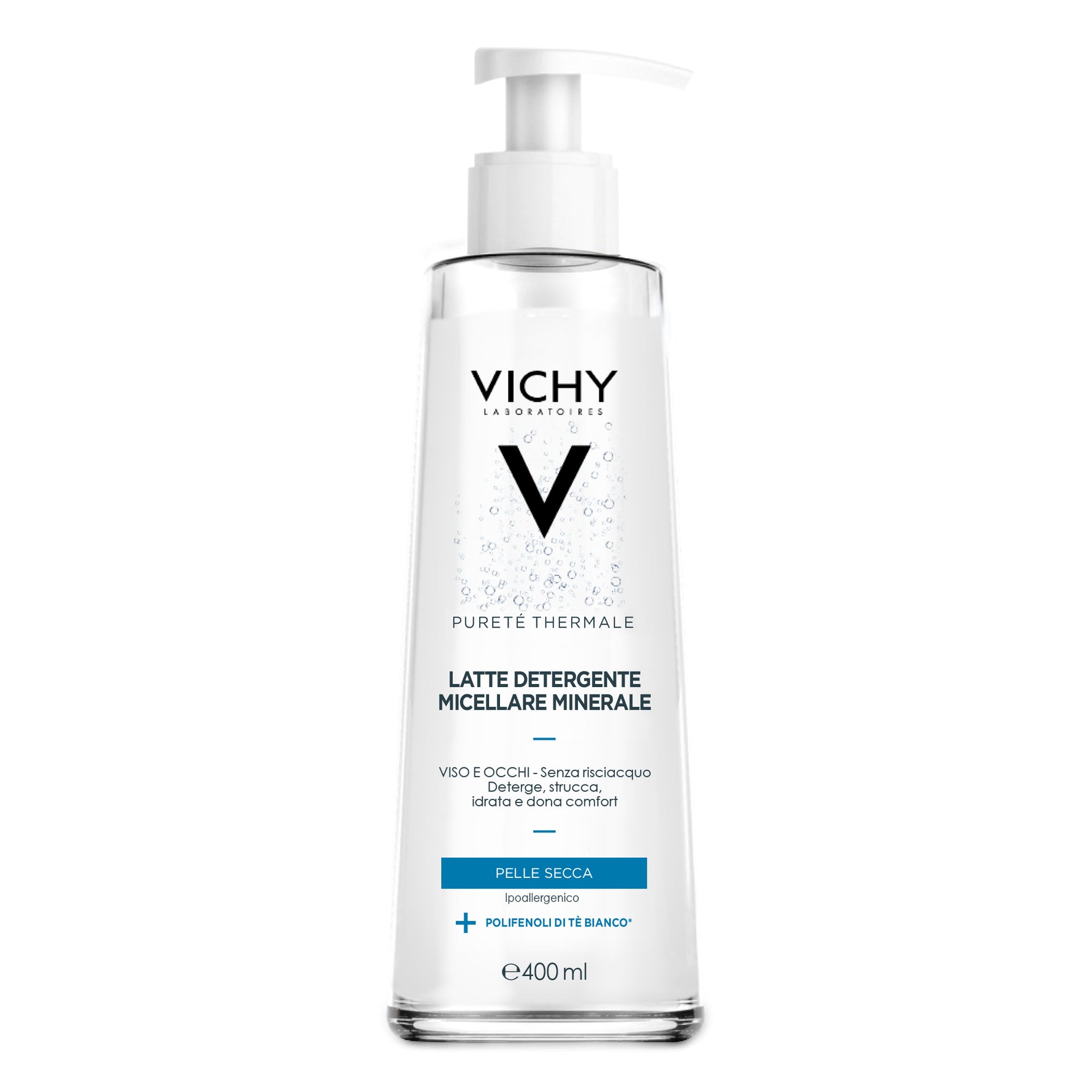 Vichy Purete Thermale Latte Detergente Micellare Minerale Pelle Secca 400ml
