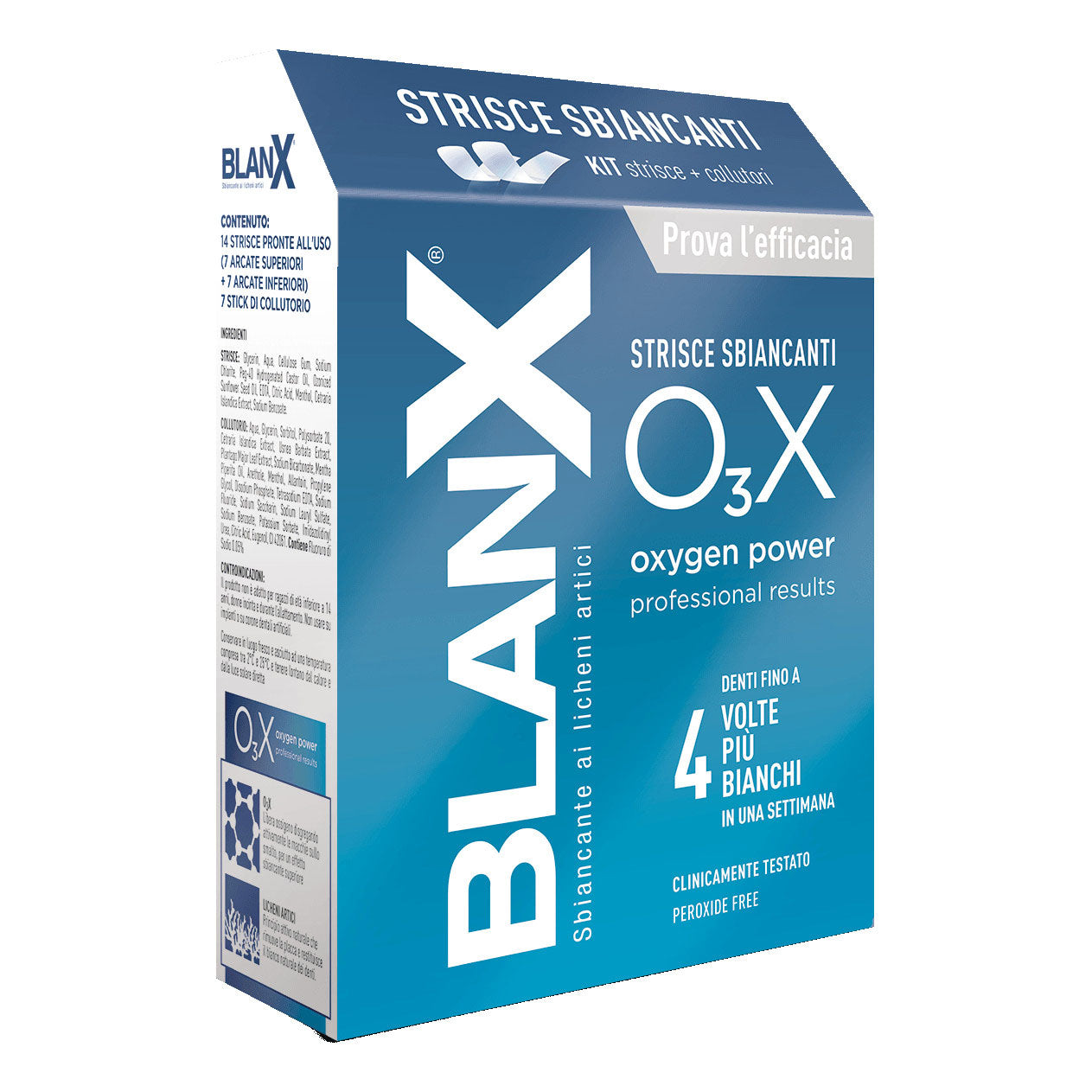 Blanx O3x Strisce Sbiancanti Denti 14 Pezzi