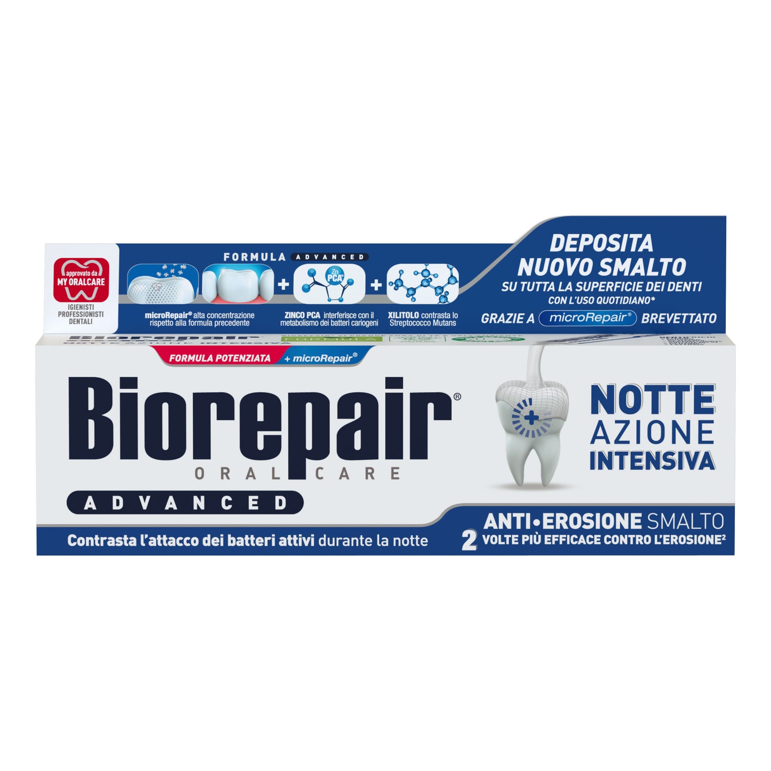 Biorepair Advanced Intensivo Notte Dentifricio 75ml