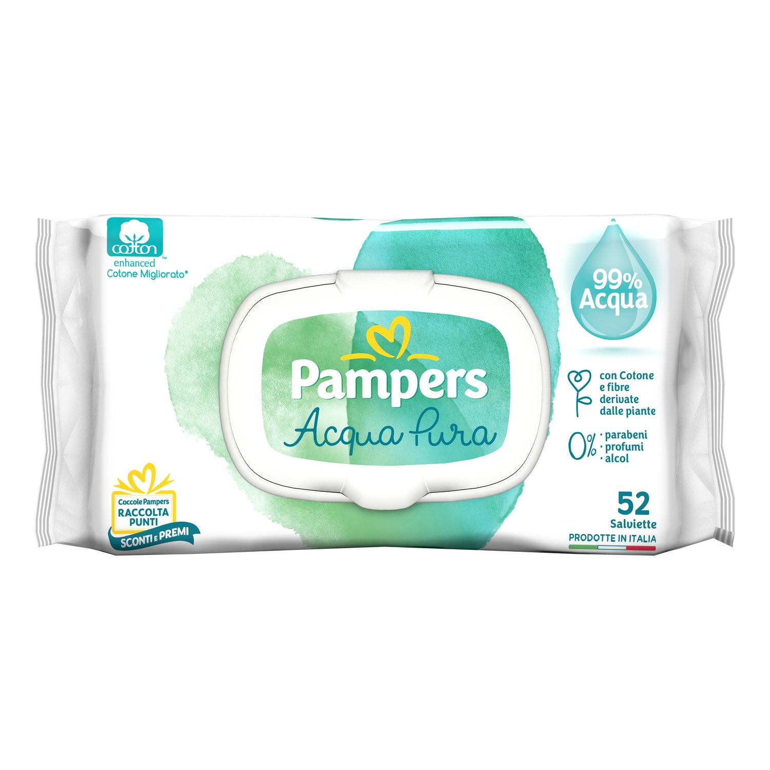 WIPES PAMPERS NATURELLO 52SALV