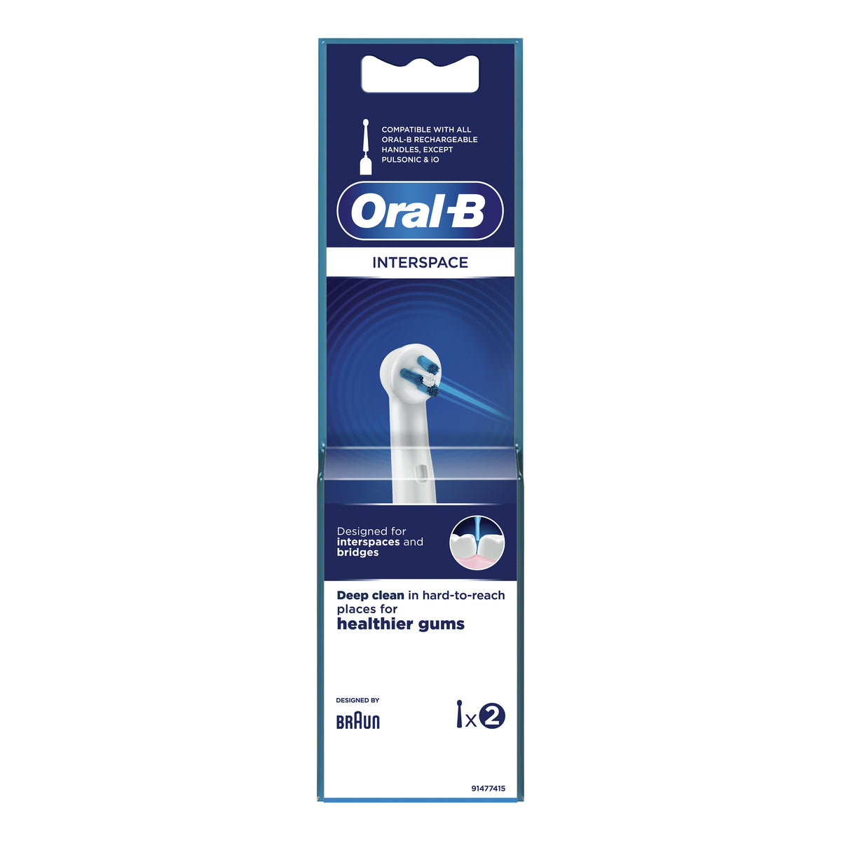 Oral-B Testine Di Ricambio Interspace 2 Testine  