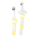 MAM Learn to Brush 5+ Mesi | Set Spazzolini Apprendimento Neutro | 2 Fasi  