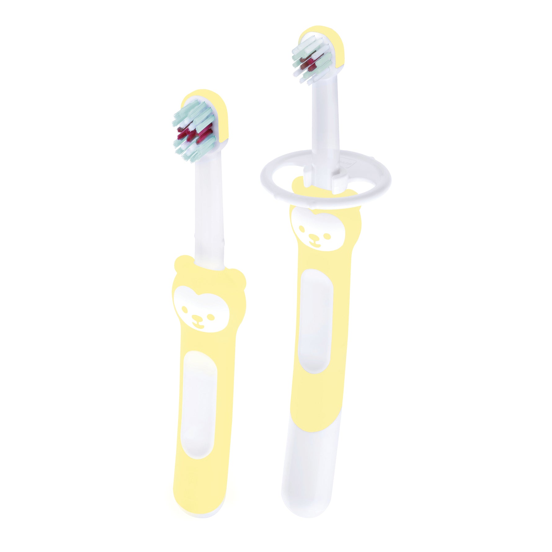 MAM Learn to Brush 5+ Mesi | Set Spazzolini Apprendimento Neutro | 2 Fasi

